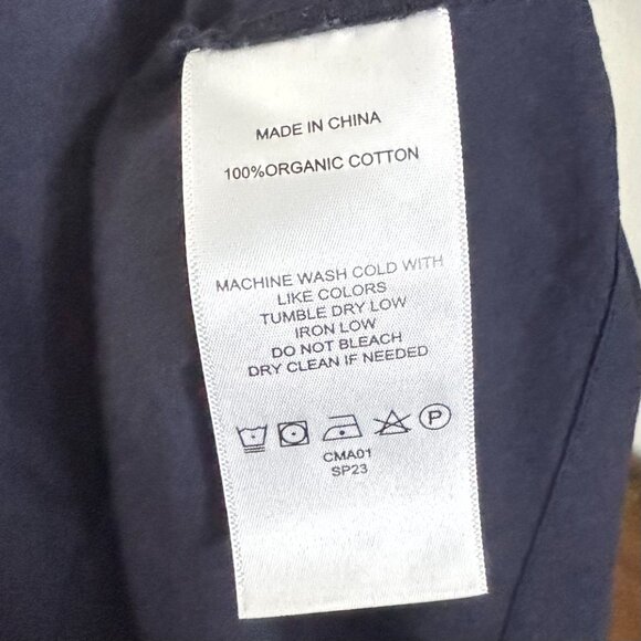 Quince - 100% Organic Cotton Sleeveless Maxi Dress in Navy - Picture 9 of 9